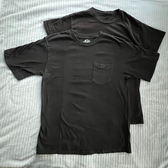 Men's Size Large Lot of Five (5) Short Sleeve Black Pocket Tees - Picture 9 of 10